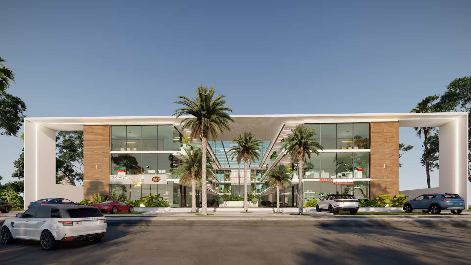 3D rendering front view